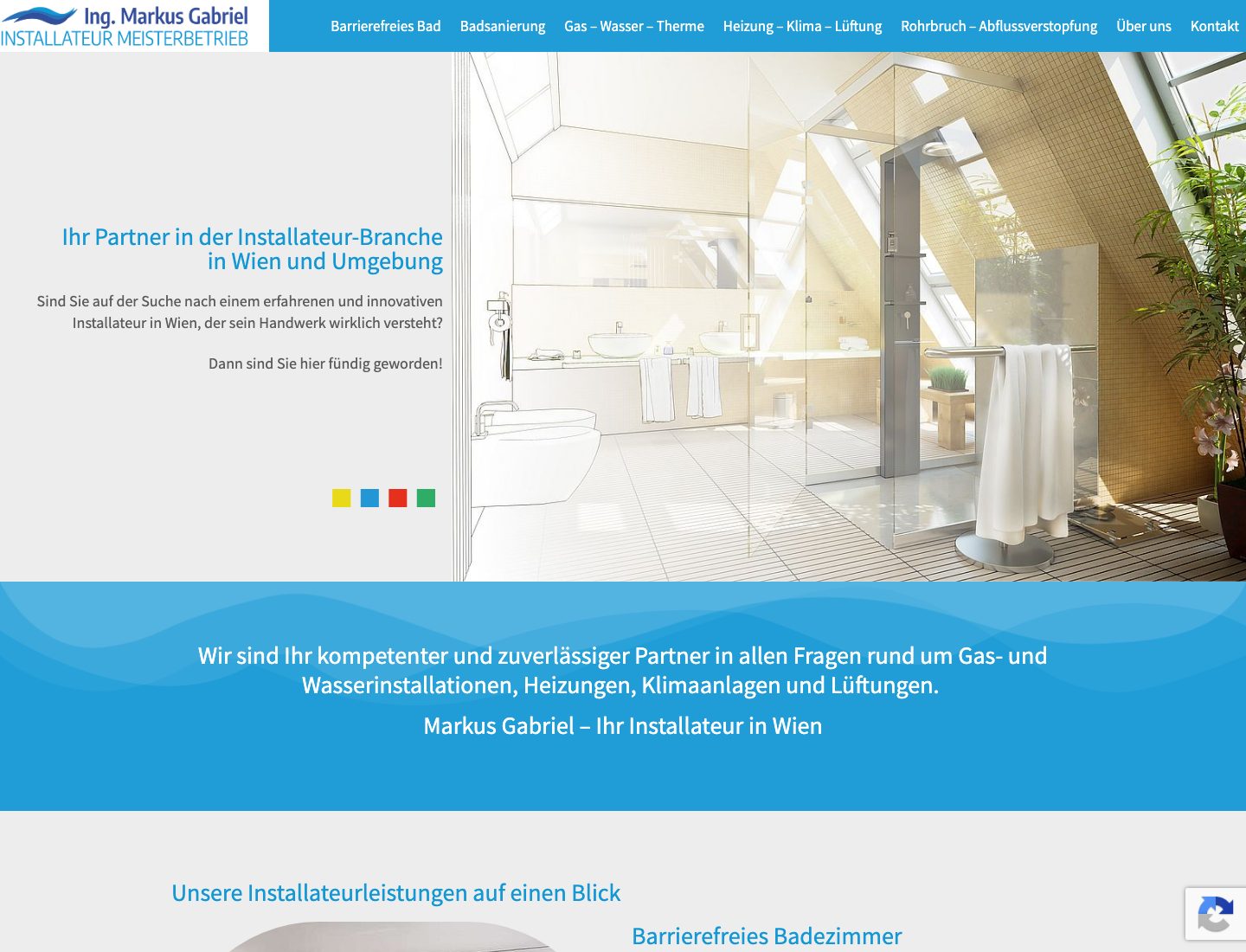 Startseite der Website von Ing. Markus Gabriel