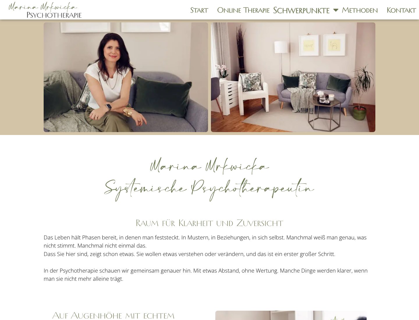 Website-Projekt Marina Mrkwicka