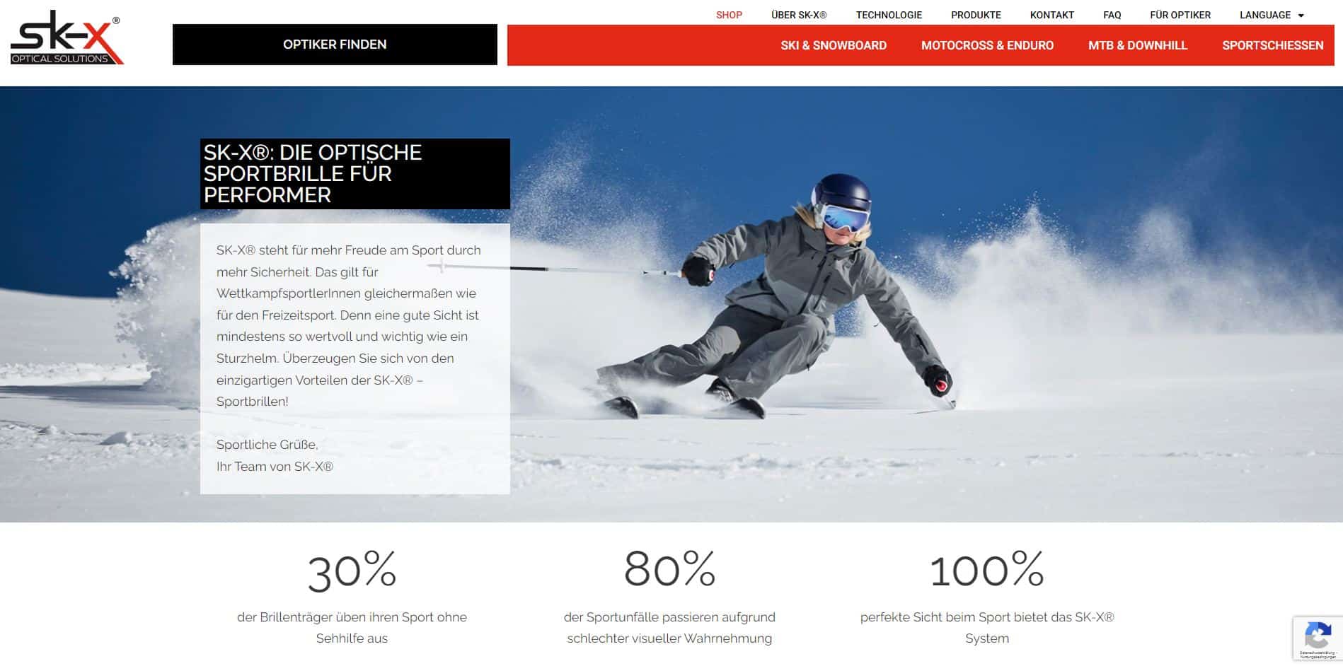 Screenshot der Website von sk-x.eu – sk-x.eu