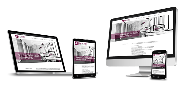 Responsive Webdesign bedeutet, dass Ihre Website sich automatisch an alle Endgeräte anpasst. Das bedeutet, dass Sie keine eigene Mobilversion benötigen.